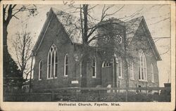 Methodist Church, Fayette Mississippi Postcard