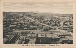 Bird's Eye View Crawford Ave. Nogales Postcard