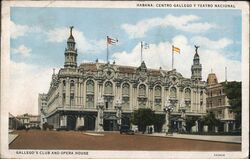 Centro Gallego and Teatro Nacional, Havana Postcard