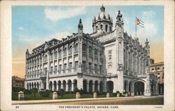 The President's Palace, Havana Cuba Postcard Postcard Postcard