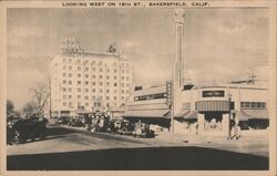 Hotel Padre, Bakersfield Postcard