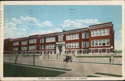 Dodge City High School Postcard