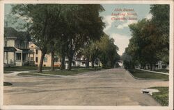 15th Street, Clarinda Iowa Postcard