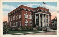 Elk's Club Oshkosh, WI Postcard Postcard Postcard