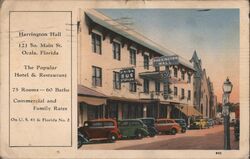 Harrington Hall Hotel and Restaurant Ocala Florida Postcard