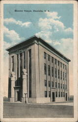 Masonic Temple, Charlotte Postcard