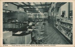 Fred Harvey Lunch Room Postcard