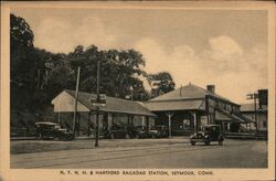 NYNH & Hartford Railroad Station Seymour, CT Postcard Postcard Postcard