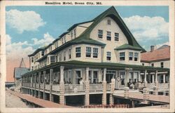 Hamilton Hotel, Ocean City Postcard