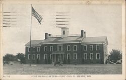 Post Headquarters Fort Geo. G. Meade Postcard