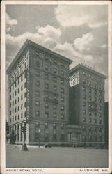 Mount Royal Hotel Baltimore Postcard