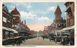 Orange Avenue Looking South Orlando, FL Postcard Postcard Postcard