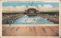 Northland Inn Outdoor Swimming Pool Postcard