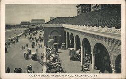 Ocean Deck Haddon Hall Atlantic City, NJ Postcard Postcard Postcard