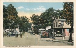 View From Entrance, Pen Mar Park Pennsylvania Postcard Postcard Postcard