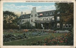 George Eastman Residence and Sunken Gardens Rochester, NY Postcard Postcard Postcard