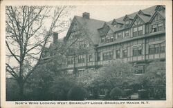 North Wing Looking West, Briarcliff Lodge Briarcliff Manor, NY Postcard Postcard Postcard