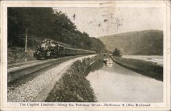 Capitol Limited Along the Potomac River Postcard