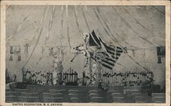 Easter Decoration, M. E. Church Postcard