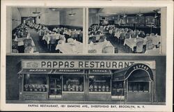 Pappas Restaurant Brooklyn NY New York Postcard Postcard Postcard