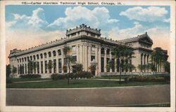 Carter Harrison Technical High School Chicago, IL Postcard Postcard Postcard