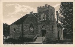 Christian Church Wheatland Postcard