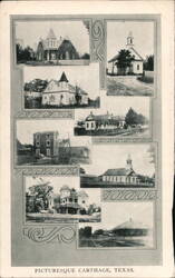 Picturesque Carthage Texas Postcard