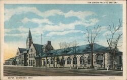 Depot Cheyenne WYO Postcard