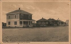 Some Residences of Pine Bluffs Wyoming Postcard Postcard Postcard