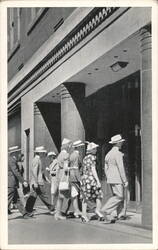 Queen Street Entrance to the Main Store Postcard