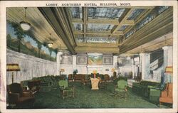 Lobby, Northern Hotel Postcard