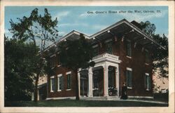 Gen. Grant's Home After the War, Galena Postcard