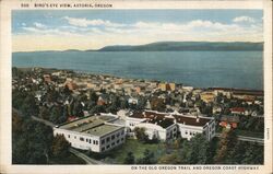 Bird's-Eye View, Astoria, Oregon Postcard