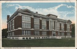 High School Building Emporia, KS Postcard Postcard Postcard