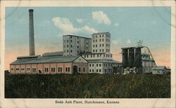 Soda Ash Plant Hutchinson Postcard