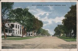 Sixth Avenue, Looking East Postcard