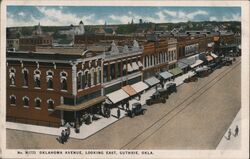 Oklahoma Avenue Looking East Postcard