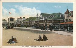 The Casino From Beach Postcard