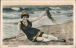 Washed Ashore Swimsuits & Pinup Postcard Postcard Postcard