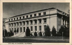 City Hall in Stockton California Postcard Postcard Postcard