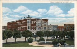 Fountain Square, Somerset Postcard