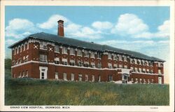 Grand View Hospital, Ironwood Postcard