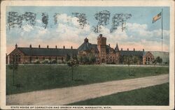 State House of Correction and Branch Prison, Marquette Postcard