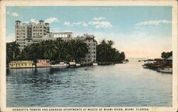 Henrietta Towers and Granada Apartments Miami, FL Postcard Postcard Postcard