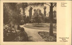 Chapman Park Hotel Gardens Los Angeles, CA Postcard Postcard Postcard