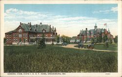 State I.O.O.F. Home Greensburg Postcard