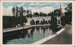 Sunken Garden Lakewood, NJ Postcard Postcard Postcard