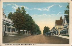 Main Street, Bethlehem New Hampshire Postcard Postcard Postcard