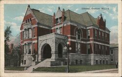 Library Trenton Mo Missouri Postcard Postcard Postcard