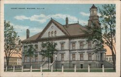 Court House Macomb Illinois Postcard